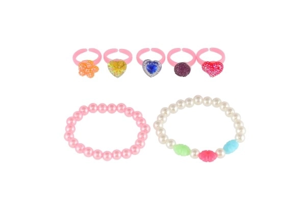 Schoonheidset met ringen en armbanden voor kinderen