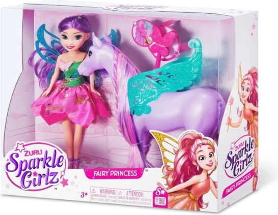 fairy doll with unicorn 10.5 cm set ZURU Sparkle Girlz