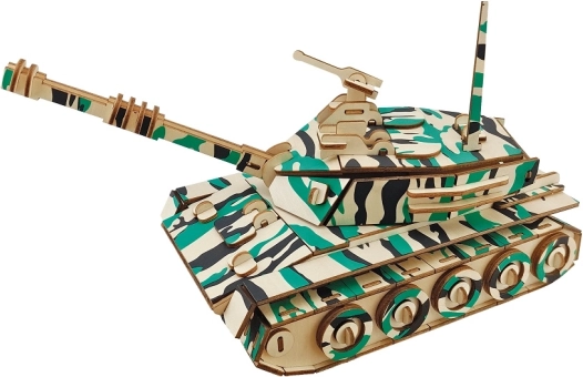 Woodcraft Wooden 3D Puzzle – Large Tank