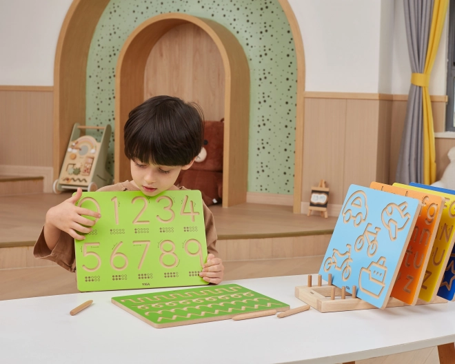 Tablette en bois pour la relaxation des mains