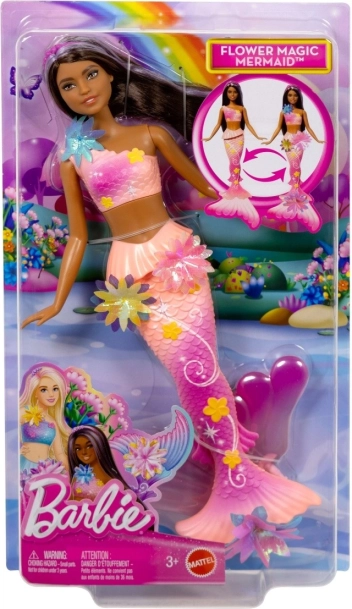 Barbie zeemeermin brunet – Bloeiende bloemen