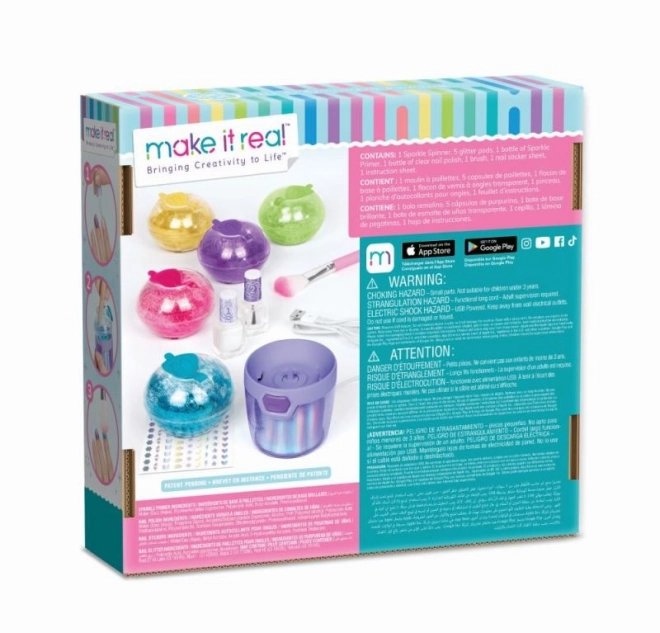 Glitterende nagelset Make It Real