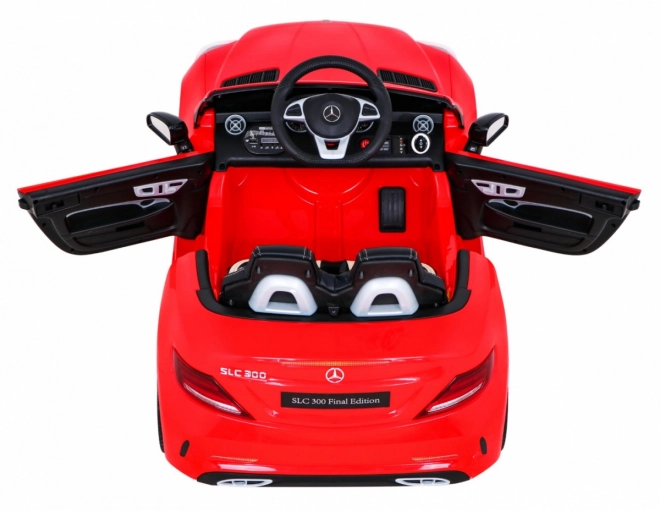 Mercedes Benz SLC300 Kinderauto op batterij Rood + geluiden MP3 Lichten + afstandsbediening + langzame start