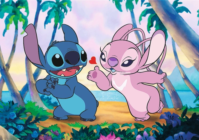 Puzzle TREFL Premium Plus Stitch & Angel 1000 stukjes