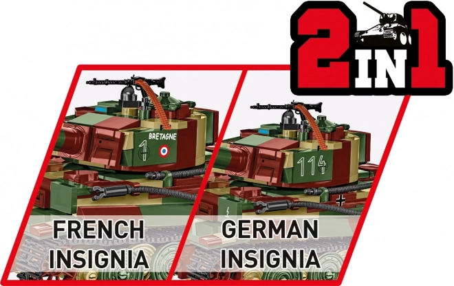 Model tank Tiger I van 870 stenen
