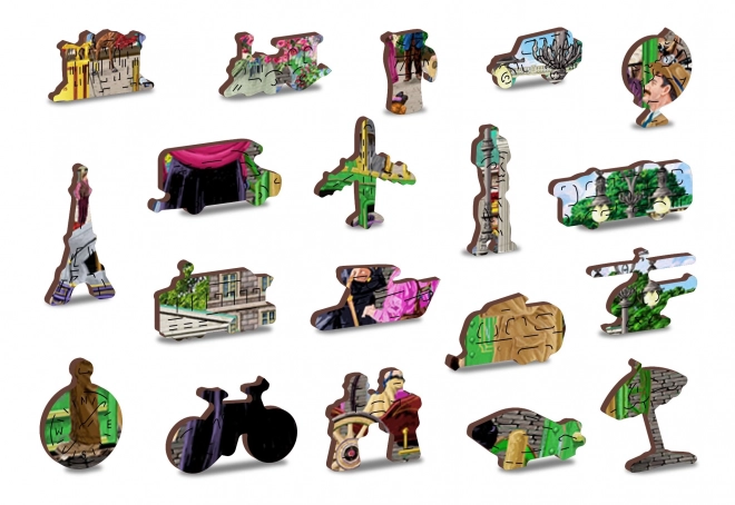 Holz-Puzzle mit Figuren - Pariser Platz in Berlin
