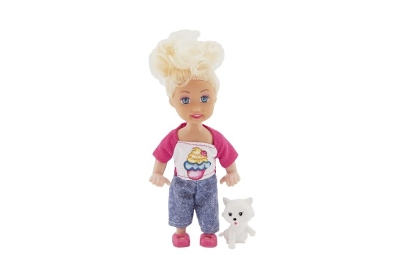 Pop met knuffel