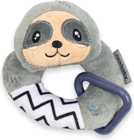 Plush Rattle New Baby Sloth 11 cm