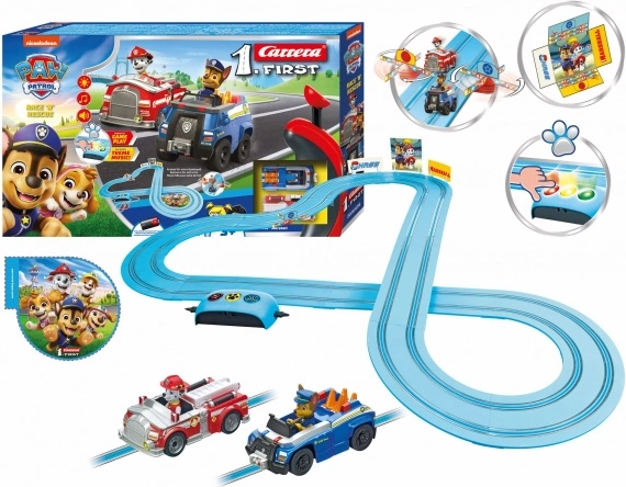 circuit automobile carrera first pat' patrouille 3,5 m
