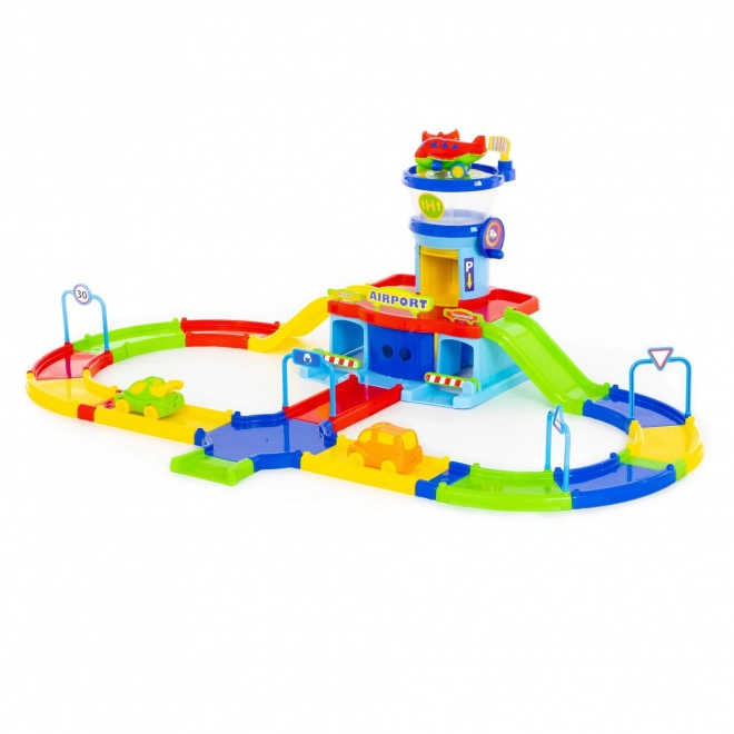 Vliegveld met landingsbaan Play City