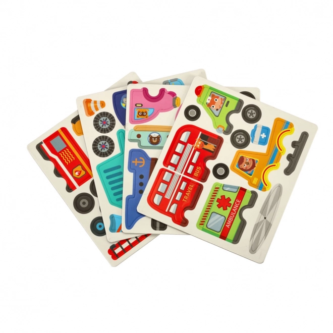 Magnetische puzzel - transportmiddelen