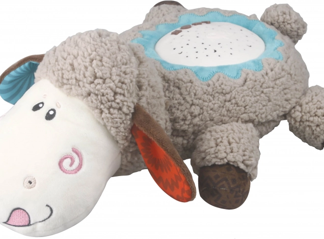 Plüsch-Schäfchen mit Projektor und Musik 35 cm