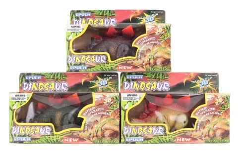 Lopende dinosaurus met geluidseffecten
