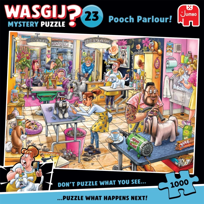 Puzzel Wasgij Mystery 23: Hondensalon 1000 stukjes