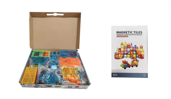 Bunte magnetische Bausteine Set 85-teilig