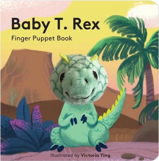 Handpop-boekje T-rexbaby