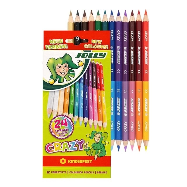 Crayons doubles Crazy 12 couleurs