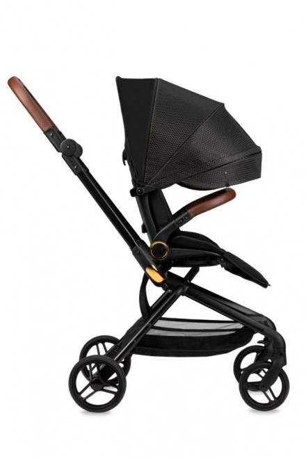 Sportieve kinderwagen MoMi ADELLE zwart goud 2023