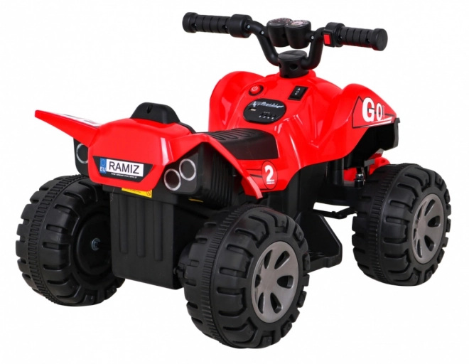 Snelle kinderaccu vierwieler geel – Rood