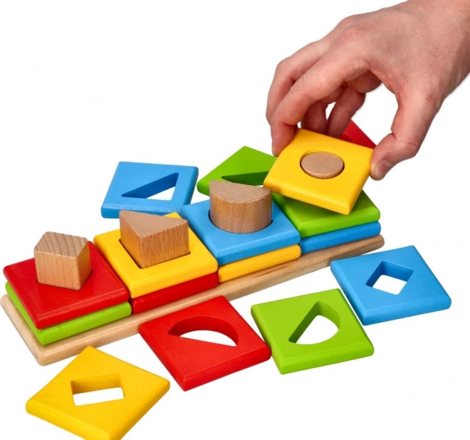 Houten sorteerder 4 vormen
