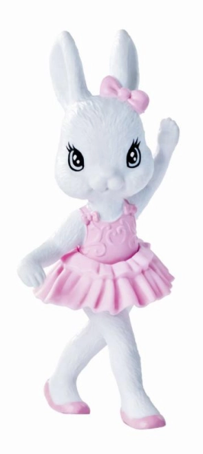 Cute bunny as a ballet partner
