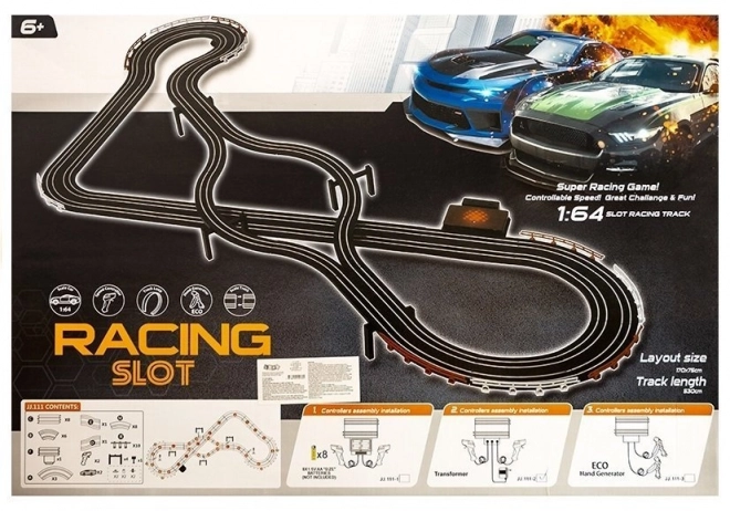 Racebaan 2 Auto's Slot Auto's 1:64