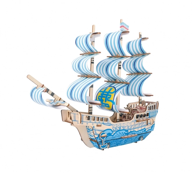 Woodcraft Houten 3D-puzzel Droomschip