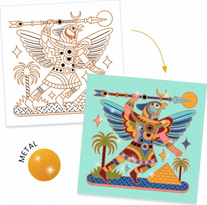 DJECO Sprankelende Kleurplaten - Egypte