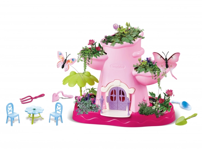 Jardin magique avec papillons