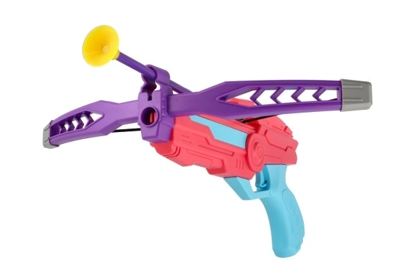 Kleurrijke plastic kruisboog met zuignap pijlen