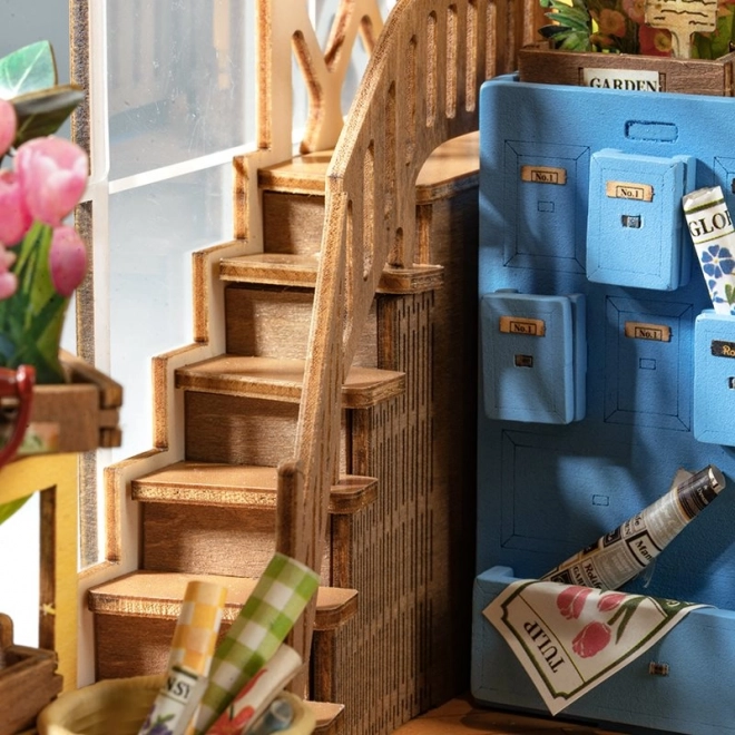 RoboTime 3D puzzel Boekensteun Tuinhuisje (hout)