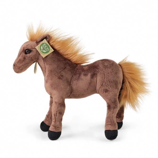 Brown Plush Horse 29 cm Eco-friendly