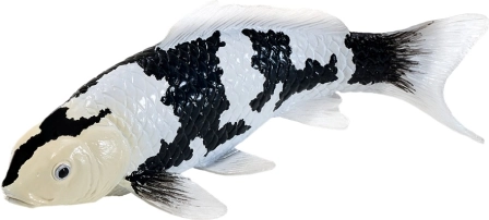 Mojo Koi-Karpfen-Figur Shiro Utsuri