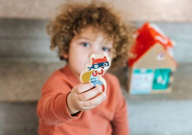 Lilliputiens – houten huisje met sloten