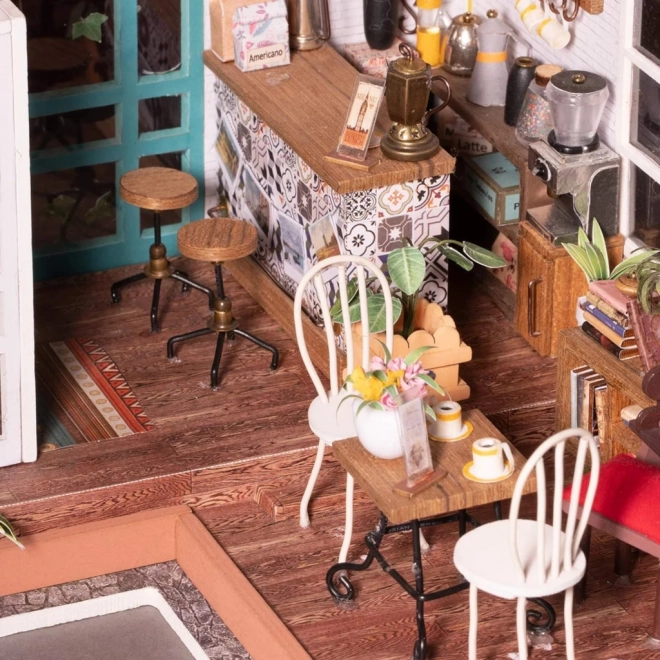 Šimonova koffiehuis - Doe-het-zelf Miniatuur koffiehuis in een poppenhuis