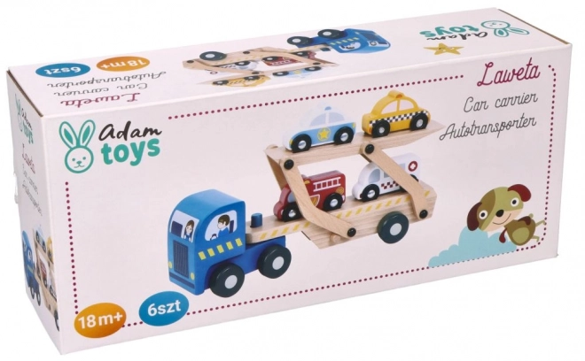 Caravan met reddingsvoertuigen
