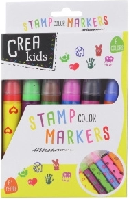 Set van 6 kinder-stempels