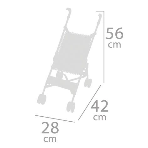 DeCuevas 90090 Opvouwbare poppenwagen golfclubs Martina 2021 - 56 cm