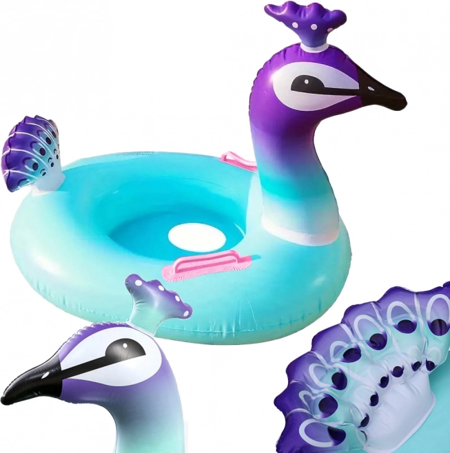 Inflatable Peacock Ring for Kids