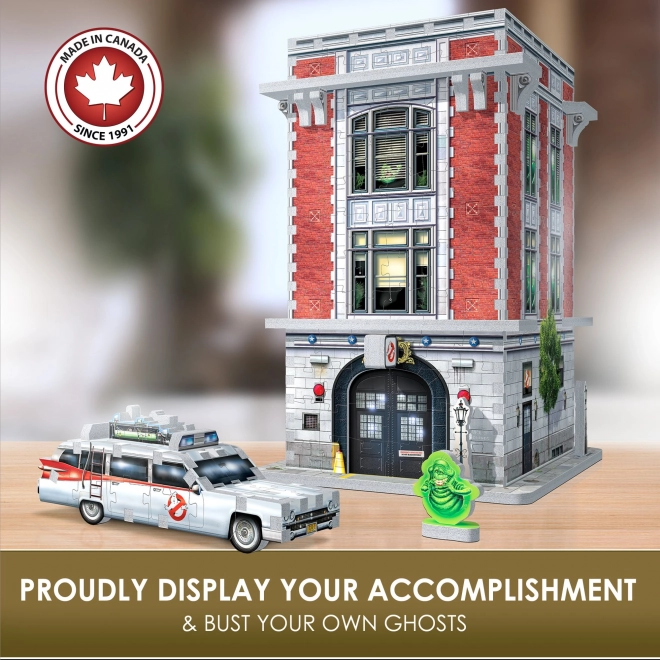 WREBBIT 3D puzzel Ghostbusters: Brandweerkazerne van de geestenjagers 500 stukjes