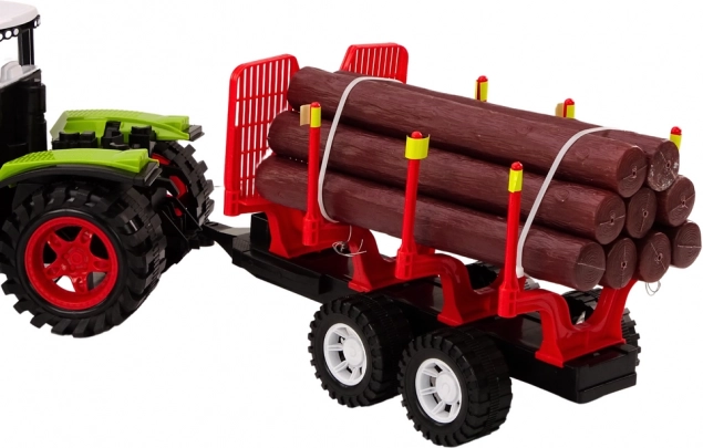 Realistische set tractor + aanhanger