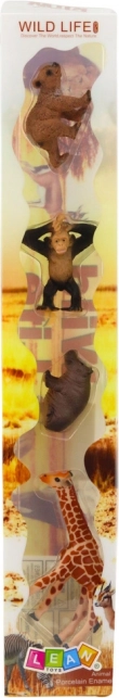 Ensemble de figurines réalistes d'animaux sauvages
