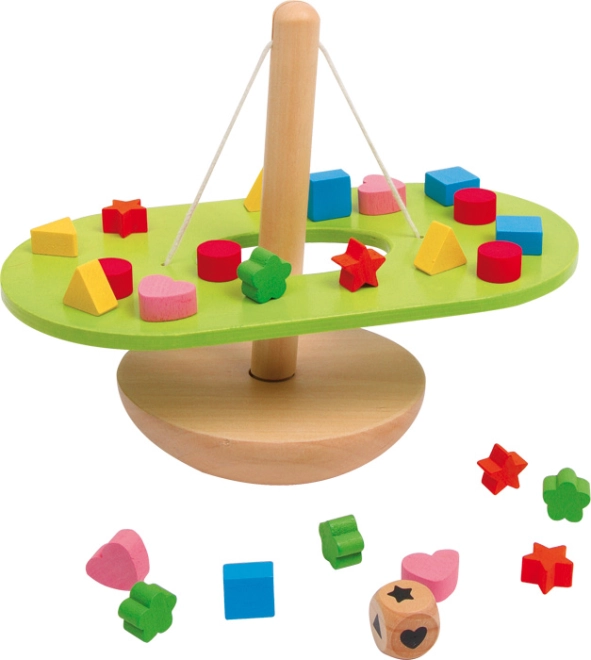 Kleurrijke houten stukken