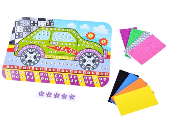 Creatieve mozaïek foamsticker voor auto ZA3275