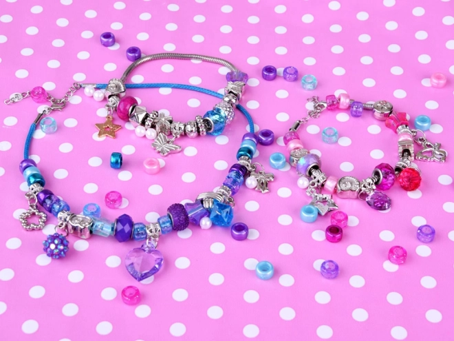Set voor het maken van armbanden met bedels en kralen