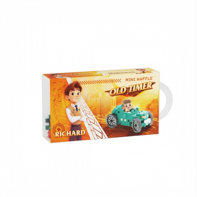 Mini Wafel oude turquoise auto