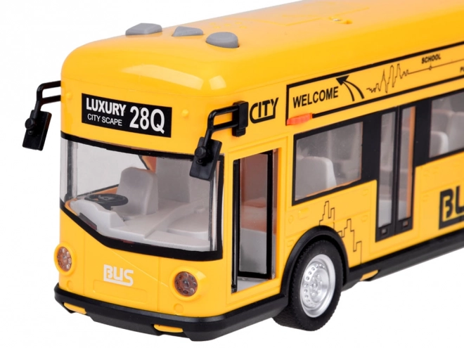 Gele partybus openen deuren geluiden lichten muziek ZA5222