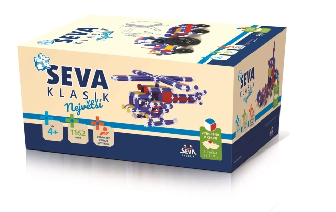 Bouwset SEVA CLASSIC – Grootste, 1162 stuks