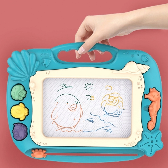 Woopie Magnetic Doodle Board with Ocean Theme - Green