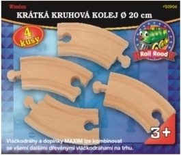 Maxim korte gebogen rails – set van 4 stuks